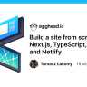 Egghead - Build a site from scratch with Next.js, TypeScript, Emotion and Netlify